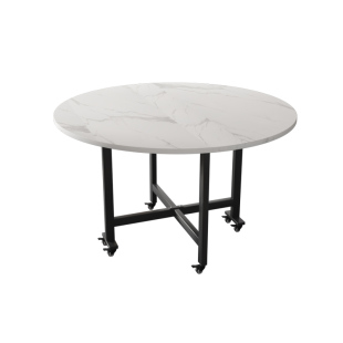 折叠餐桌家用小户型便携式可移动饭桌折叠大圆桌现代简约吃饭桌子