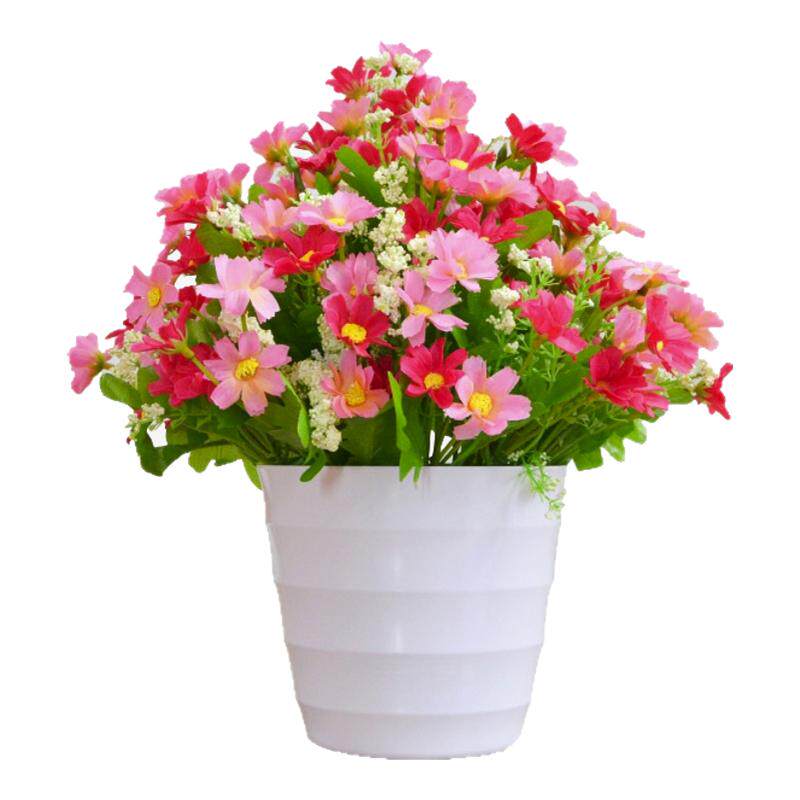 雏菊套装客厅家居盆栽绿植假花