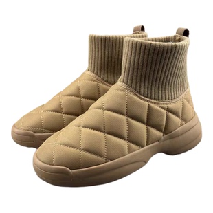 外贸出口雪地靴女款冬季防泼水防滑短筒厚底加绒保暖超轻大码棉鞋