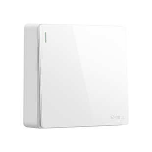 公牛明装开关插座面板单双开双控明线超薄家用墙壁一二开大板86型