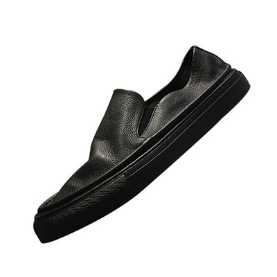 真皮乐福鞋一脚蹬简约软底懒人