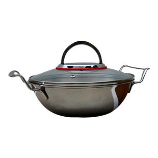 迷你一两人用 加厚304不锈钢小炒锅干锅小火锅海鲜锅平底锅煮面电