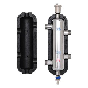 壁挂炉地暖耦合罐304不锈钢混水罐去耦罐地热水力分压器增压循环