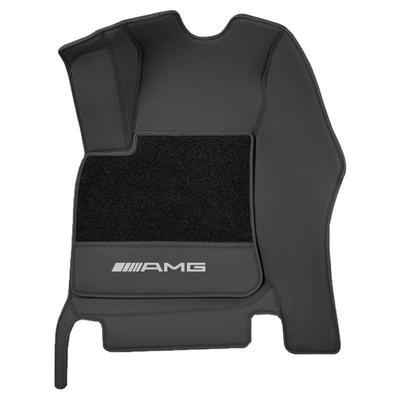 奔驰GLE53 GLC43 GT50 CLA45 E53 G63 C63 CLE AMG全包围真皮脚垫