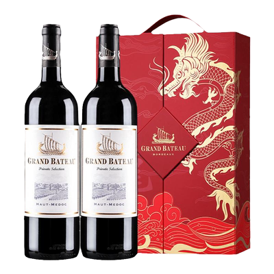 ASC小龙战舰上梅多克AOC红酒礼盒