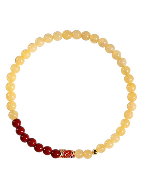 【99%优评】蜜蜡转运珠锦鲤手链