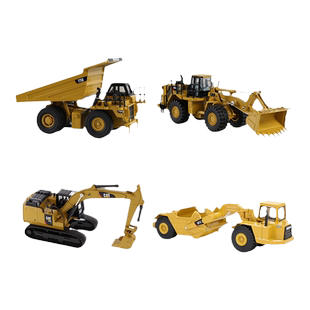 CAT卡特彼勒挖掘机模型男孩收藏摆件合金仿真工程车汽车模型套装