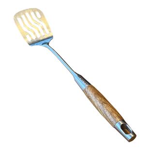 漏油铲子！出口订单18/10不锈钢花梨木柄锅铲汤勺炒菜铲子厨具铲