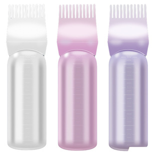 带刻度干洗瓶烫发药水瓶电发水瓶洗头发壶清洗瓶上药梳烫染发洗发