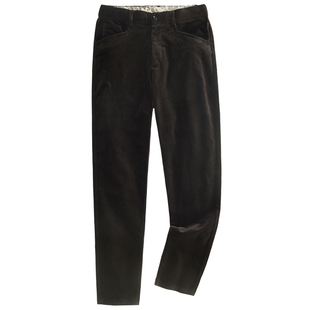 汉絮定织16坑双股弹力灯芯绒休闲裤子男款秋冬季美式复古直筒长裤