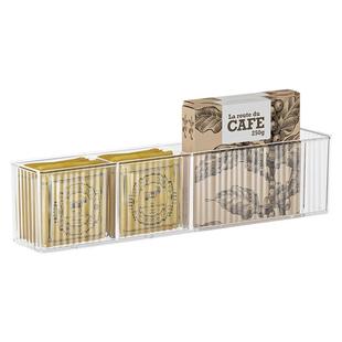 茶包收纳盒橱柜胶囊咖啡条装壁挂式办公室吧台整理盒茶水间置物架