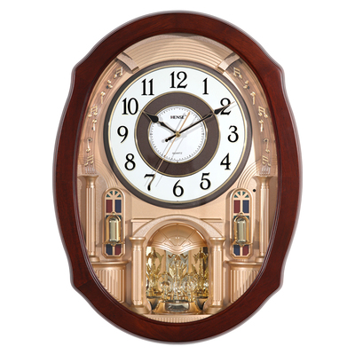 客厅挂钟汉时音乐报时壁钟欧式