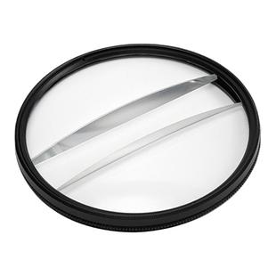 FF018摄影前景虚化特效滤镜双半月单反配件58/67/72/77/82mm