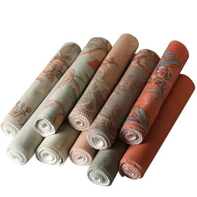 墙布斑驳客餐厅红色轻奢卧室