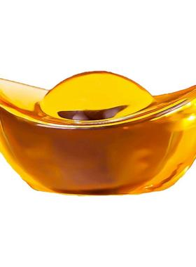 水晶元宝开业乔迁礼家用招财摆件