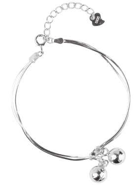 7号银铺爆款s925双层铃铛手链