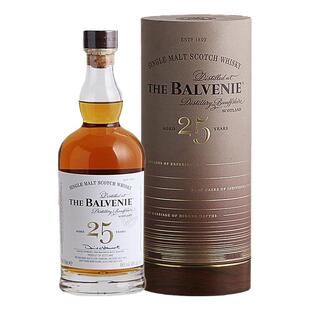 【自营】Balvenie百富25年苏格兰单一麦芽威士忌700ml进口洋酒
