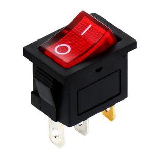 小船型开关KCD1-101 104饮水机电子称船形翘板电源按钮2脚4脚250V