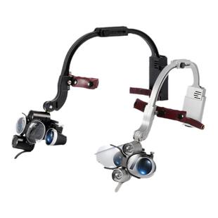 牙科头戴式放大镜医用口腔头灯耳鼻喉外科专用手术双灯头箍放大镜