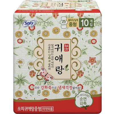 韩国卫生巾日用添加韩方艾草