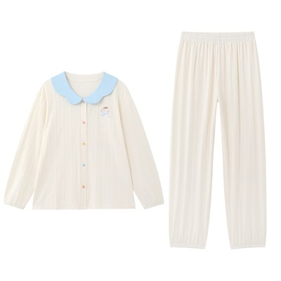 全棉时代少女针织家居服套装