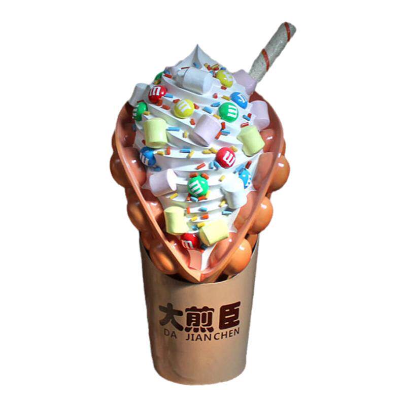 1.8鸡蛋仔玻璃钢手工食物模型
