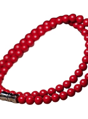 锁骨链送妈妈礼物天然圆珠紫晶砂