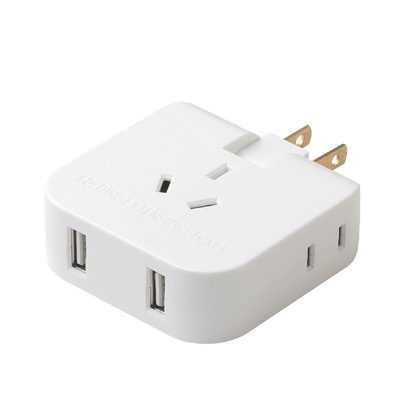 多功能两脚插头转换usb插座