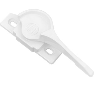 828铝合金门窗月牙锁 老式推拉平移窗户锁扣 塑钢玻璃门搭扣窗锁