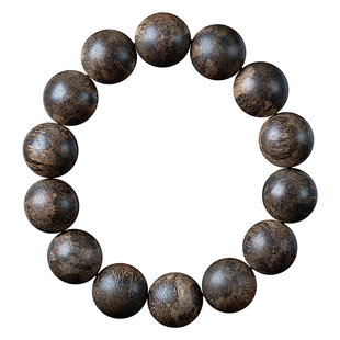 金三角黑奇楠沉香手串保真沉水级老料黑棋手链女男款文玩木质佛珠