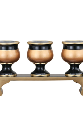 供奉家用酒杯纯黄铜大中小号中式