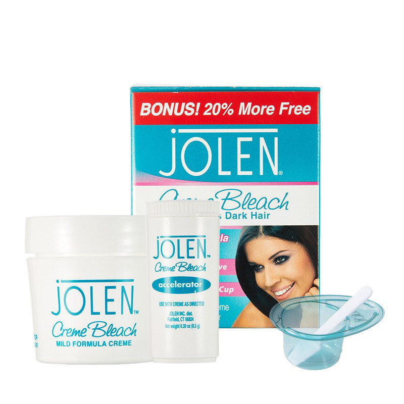 【保税区】Jolen漂眉漂胡膏套装淑眉染眉膏漂胡剂淡眉温和防水