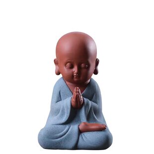 创意茶宠摆件小和尚可养精品紫砂可爱功夫小沙弥茶艺茶台装饰配件