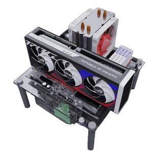 开放式电脑机箱 全透明亚克力 测试平台托架 支持MATX ATX主板