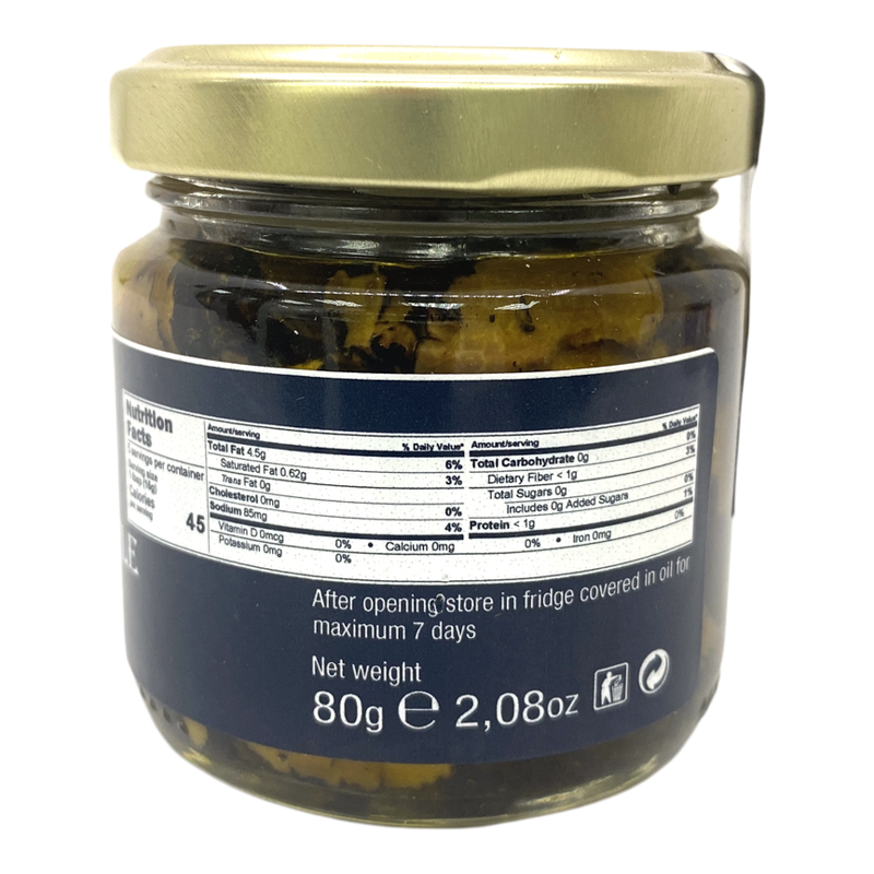 BROTHERS 意大利油浸夏季黑松露片70%8调味品酱类80g酱类调料爽口
