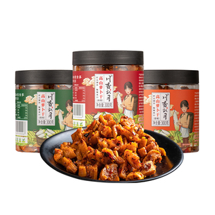川香秋月高山麻辣香脆萝卜干四川开胃下饭菜嘎嘣脆旗舰店咸菜正宗