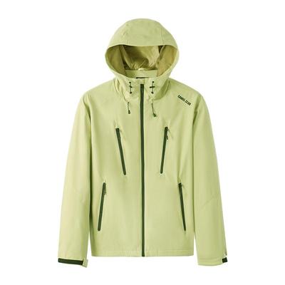 骆驼全地形夹克外套女款男款冬季加绒户外防风防泼水远山蓝登山服