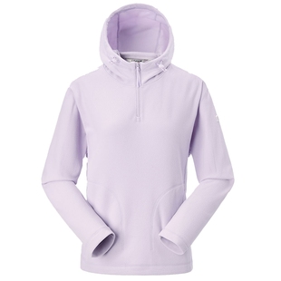 法国LAFUMA乐飞叶户外秋冬连帽半拉链薄款长袖T恤女士保暖卫衣运