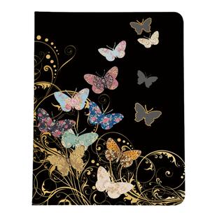 超创意书本式适用9代ipadpro平板保护壳套11寸2024黑色花蝴蝶2021款10.2/12.9带笔槽10代10.9软壳9.7air2/6/5