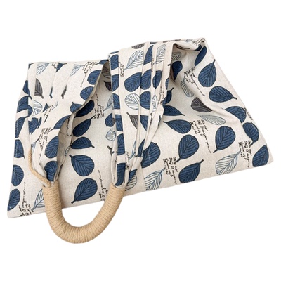 原创文艺复古棉麻帆布包