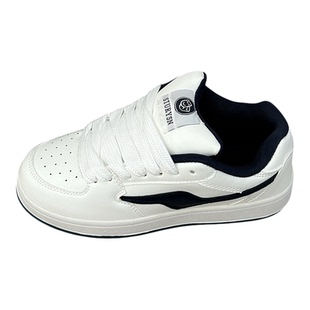 白藏蓝低帮小众休闲男鞋子2025年冬季新款情侣百搭小白鞋轻便板鞋