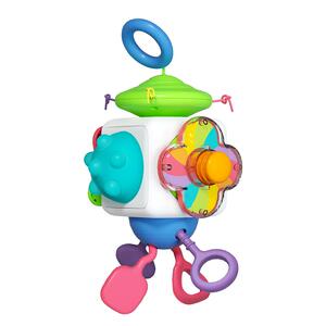 澳贝忙碌球益智口袋婴幼儿曼哈顿手抓球多面体宝宝训练玩具六面体