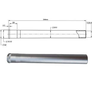 山地车自行车避震前叉气叉油叉铝合金28.6mm直管竖管头管