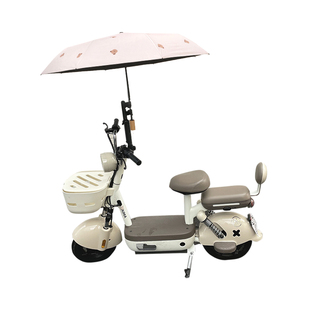 电动车折叠遮阳伞电瓶踏板摩托车黑胶防晒防紫外线伞撑伞支架神器