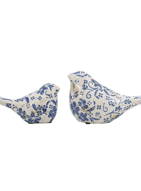 陶瓷小鸟摆件创意家居装饰品