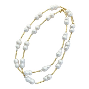 天然巴洛克珍珠项链FAR NEAR好事发生毛衣链长项链好寓意长链新年