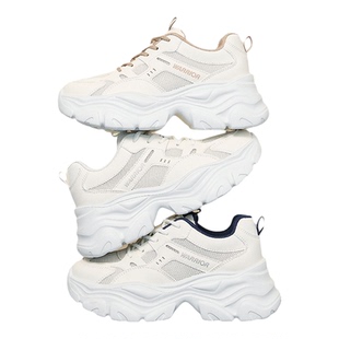 回力女鞋小白鞋2026春季新款网面透气增高鞋子女款厚底运动老爹鞋