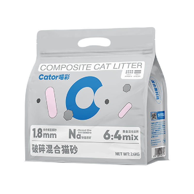 喵彩破碎猫砂超强除臭低尘2.6kg