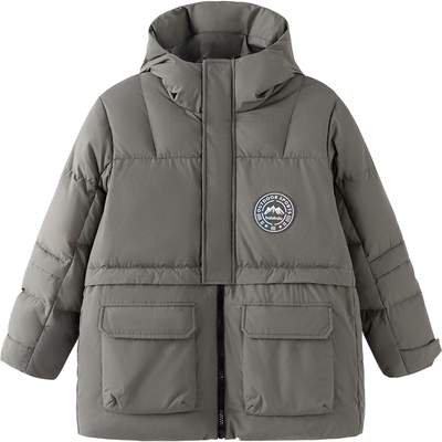 巴拉巴拉男童羽绒服中大童宝宝鹅绒外套冬季新款儿童童装中长款厚