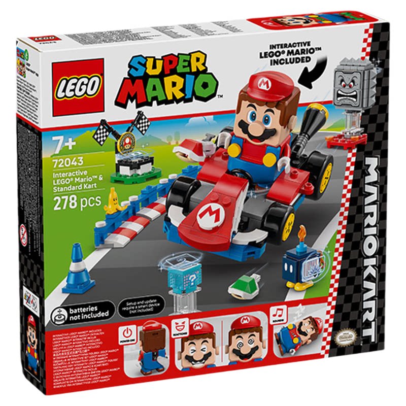 LEGO乐高马里奥72043卡丁车积木